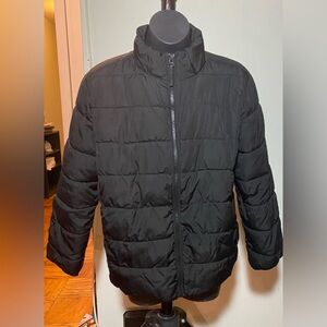 Children’s Place Black Mock Neck Puffer Jacket Size 10-12